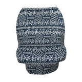 Maxbell Soft Stroller Cover Baby Carrier Breastfeeding Canopy Scarf Blue White Strip