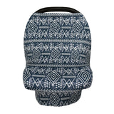 Maxbell Soft Stroller Cover Baby Carrier Breastfeeding Canopy Scarf Blue White Strip