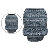 Maxbell Soft Stroller Cover Baby Carrier Breastfeeding Canopy Scarf Blue White Strip