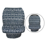 Maxbell Soft Stroller Cover Baby Carrier Breastfeeding Canopy Scarf Blue White Strip