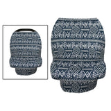 Maxbell Soft Stroller Cover Baby Carrier Breastfeeding Canopy Scarf Blue White Strip