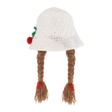 Maxbell Baby Knitted Hat Boys Girls Beanie Hats Infant Knitting Cap Cherry White