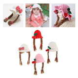 Maxbell Baby Knitted Hat Boys Girls Beanie Hats Infant Knitting Cap Cherry White