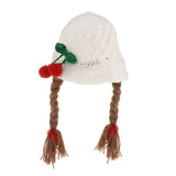 Maxbell Baby Knitted Hat Boys Girls Beanie Hats Infant Knitting Cap Cherry White