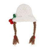 Maxbell Baby Knitted Hat Boys Girls Beanie Hats Infant Knitting Cap Cherry White