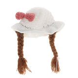 Maxbell Baby Knitted Hat Boys Girls Beanie Hats Infant Knitting Cap Bowknot White