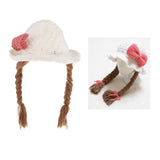 Maxbell Baby Knitted Hat Boys Girls Beanie Hats Infant Knitting Cap Bowknot White