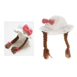 Maxbell Baby Knitted Hat Boys Girls Beanie Hats Infant Knitting Cap Bowknot White