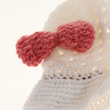 Maxbell Baby Knitted Hat Boys Girls Beanie Hats Infant Knitting Cap Bowknot White