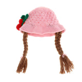 Maxbell Baby Knitted Hat Boys Girls Beanie Hats Infant Knitting Cap Cherry Pink