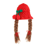 Maxbell Baby Knitted Hat Boys Girls Beanie Hats Infant Knitting Cap Cherry Red