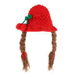 Maxbell Baby Knitted Hat Boys Girls Beanie Hats Infant Knitting Cap Cherry Red