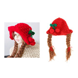 Maxbell Baby Knitted Hat Boys Girls Beanie Hats Infant Knitting Cap Cherry Red