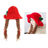 Maxbell Baby Knitted Hat Boys Girls Beanie Hats Infant Knitting Cap Cherry Red