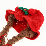 Maxbell Baby Knitted Hat Boys Girls Beanie Hats Infant Knitting Cap Cherry Red