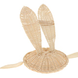 Maxbell Kids Girl Woven Hat Lace Up Hairband Cap Holiday Costume Decoration Bunny