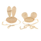 Maxbell Kids Girl Woven Hat Lace Up Hairband Cap Holiday Costume Decoration Bunny