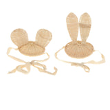 Maxbell Kids Girl Woven Hat Lace Up Hairband Cap Holiday Costume Decoration Bunny