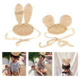 Maxbell Kids Girl Woven Hat Lace Up Hairband Cap Holiday Costume Decoration Bunny