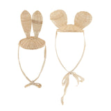 Maxbell Kids Girl Woven Hat Lace Up Hairband Cap Holiday Costume Decoration Bunny
