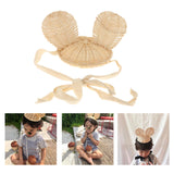 Maxbell Kids Girl Woven Hat Lace Up Hairband Cap Holiday Costume Decoration Mickey