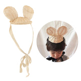 Maxbell Kids Girl Woven Hat Lace Up Hairband Cap Holiday Costume Decoration Mickey
