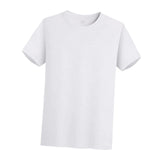 Maxbell 6xMens Cotton Blank T-Shirts Women Modal Shirt Plain T Shirt Tee White M