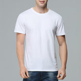 Maxbell 4xMens Cotton Blank T-Shirts Women Modal Shirt Plain T Shirt Tee White M
