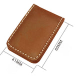 Maxbell 2xMagnetic Money Clip Dollar Cash Clamp Card Holder Wallet Brown_60x41x8mm