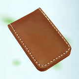 Maxbell 4xMagnetic Money Clip Dollar Cash Clamp Card Holder Wallet Brown_60x41x8mm