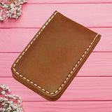 Maxbell 2xMagnetic Money Clip Dollar Cash Clamp Card Holder Wallet Brown_60x41x8mm