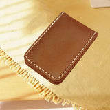 Maxbell 4xMagnetic Money Clip Dollar Cash Clamp Card Holder Wallet Brown_60x41x8mm