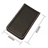 Maxbell 3xMagnetic Money Clip Dollar Cash Clamp Card Holder Wallet Coffee_80x46x8mm