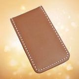 Maxbell 3xMagnetic Money Clip Dollar Cash Clamp Card Holder Wallet Brown_80x46x8mm