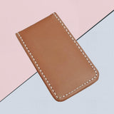 Maxbell 6xMagnetic Money Clip Dollar Cash Clamp Card Holder Wallet Brown_80x46x8mm