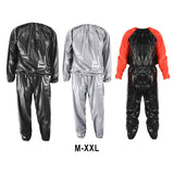 Maxbell 3xFitness Sauna Suit Exercise Gym Home Sweat Suit Hoodie Pants Black M
