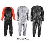 Maxbell 3xFitness Sauna Suit Exercise Gym Home Sweat Suit Hoodie Pants Black M