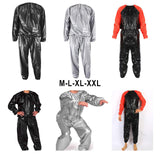 Maxbell 3xFitness Sauna Suit Exercise Gym Home Sweat Suit Hoodie Pants Black M