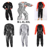 Maxbell 3xFitness Sauna Suit Exercise Gym Home Sweat Suit Hoodie Pants Black M