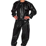 Maxbell 2xFitness Sauna Suit Exercise Gym Home Sweat Suit Hoodie Pants Black L