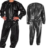 Maxbell 2xFitness Sauna Suit Exercise Gym Home Sweat Suit Hoodie Pants Black L