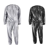 Maxbell 4xFitness Sauna Suit Exercise Gym Home Sweat Suit Hoodie Pants Black XXL