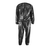 Maxbell 2xFitness Sauna Suit Exercise Gym Home Sweat Suit Hoodie Pants Black XXL