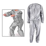 Maxbell 2xFitness Sauna Suit Exercise Gym Home Sweat Suit Hoodie Pants Yellow M