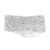 Maxbell 2xBelly Dance Hip Scarf for Women Waist Scarves Hipscarf Festival Clothing silver