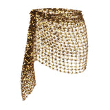 Maxbell 3xBelly Dance Hip Scarf for Women Waist Scarves Hipscarf Festival Clothing black gold