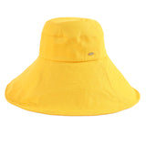 Women Men Bucket Hat Wide Brim Hats Sun UV Protection Fishing Cap M Yellow