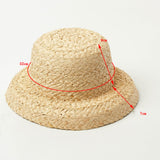 Maxbell Fashion Kids Straw Hat Summer Travel Sun Hat w/ Adjustable Tie  White Tie