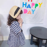 Maxbell Children Visor Sun Hat Girls Summer Straw Baseball Cap Kids Beach Bucket Hat