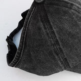 Maxbell 4xWomen Backless Ponytail Hat Baseball Cap High Messy Bun Caps Black